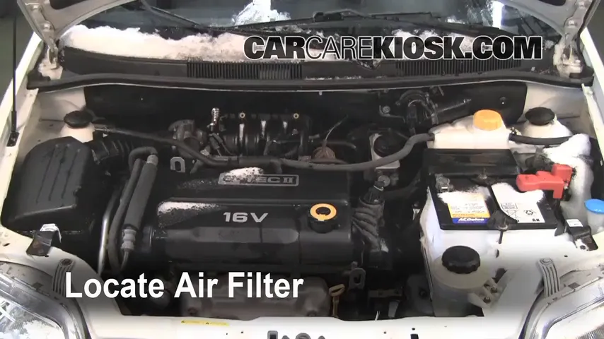 2007 Chevrolet Aveo5 Special Value 1.6L 4 Cyl. Air Filter (Engine)